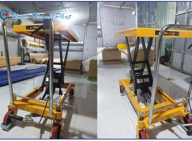 BÀN NÂNG THỦY LỰC VẬN HÀNH BẰNG CƠ 500KG 