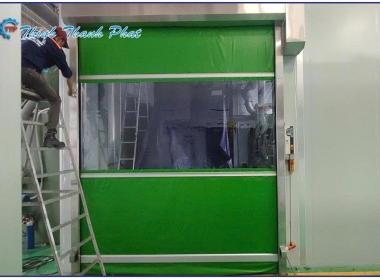 CỬA CUỐN NHANH MÀU XANH LÁ