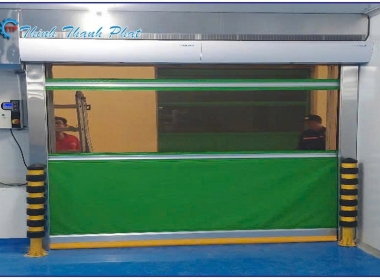 CỬA CUỐN TỐC ĐỘ CAO MÀU XANH LÁ CÂY