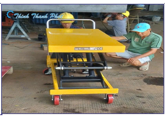 BÀN NÂNG THỦY LỰC 1000KG ĐẨY TAY