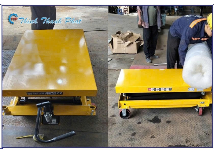 BÀN NÂNG THỦY LỰC 1000KG ĐẨY TAY